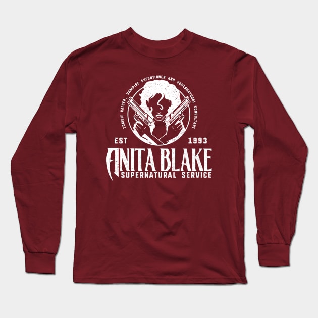 Anita blake Supernatural Service Long Sleeve T-Shirt by OniSide